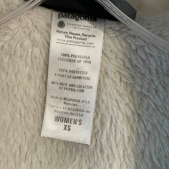 Patagonia Re Tool Snap -T Pullover Jacket Cream Polortec Thermal Pro Fleece XS - Picture 6 of 14